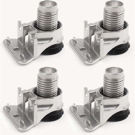 4-teiliges Set Möbelfüße, Tischbeine, verstellbare Möbelfüße mit Polsterung, robust für Tische, Schränke und TV-Ständer, Tragkraft 175 kg (1/4)