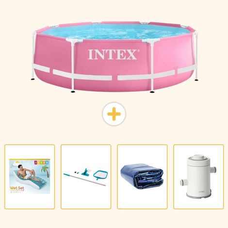 Intex Piscine Tubulaire Ronde - 244x76 cm - 5-pièces  S96 (1/5)