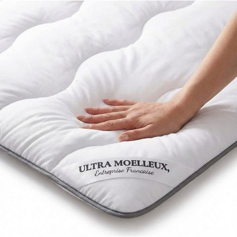 CASABEL Surmatelas Nuage 160 x 190 cm en Microfibre