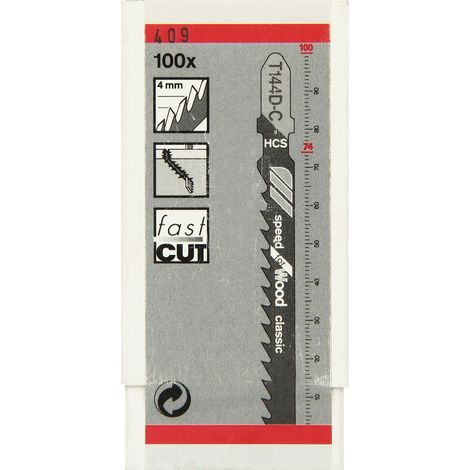 Accessories 2608663477 100 Lames de scie sauteuse T144 D classic (1/3)