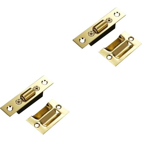 Lot de 2 verrous porte escamotables pour camping, car, perle (1/5)