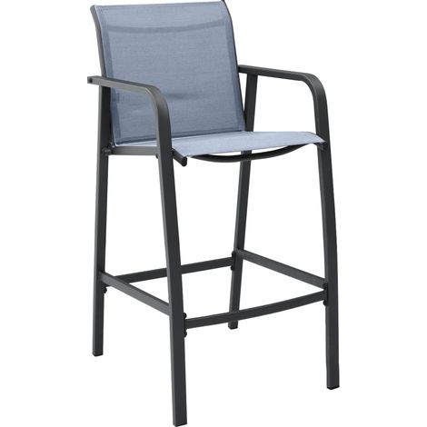 Maison Exclusive - Set Bar da Giardino 5 pz Nero e Grigio (1/5)