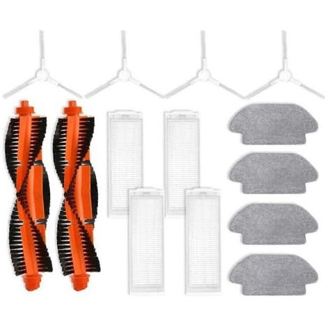 Accessoires et pièces de rechange pour aspirateur robot Xiaomi T12 / S10 / S12 / B106GL : brosse principale latérale, filtre HEPA (1/5)