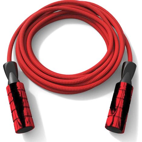 Corde à sauter en coton, longueur ajustable, pour cardio, entraînement d'endurance, fitness et exercices. (1/5)