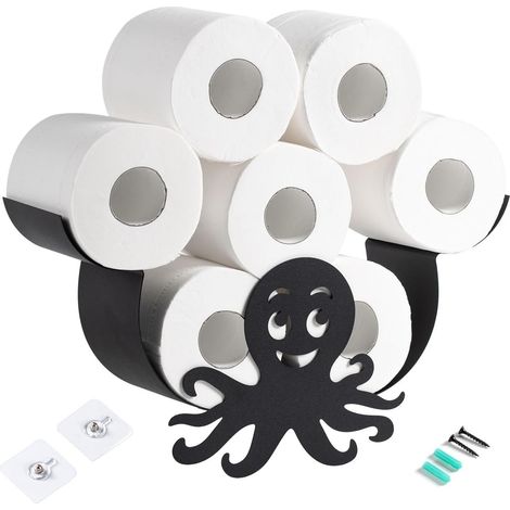 Porte-rouleau de papier toilette pieuvre Organisateur salle bain (1/5)