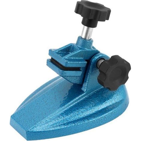 1 Support pour micromètre, corps en fonte, grandes molettes de serrage, pour micromètres jusqu'à 4 pouces, atelier mécanique (1/5)