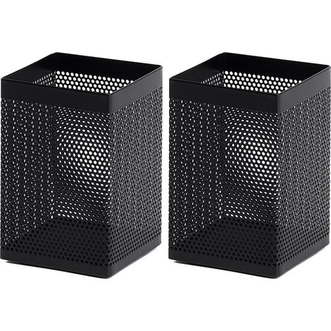 Porte-Stylos - Maille D'Acier - 70 X 70 X 110 Mm - Bureau - Lot De 2 (1/5)