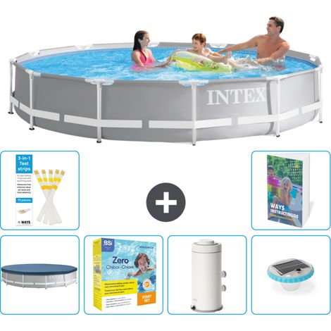 Prism Frame Pool Rund - 366x76 cm - 7-teilig S32