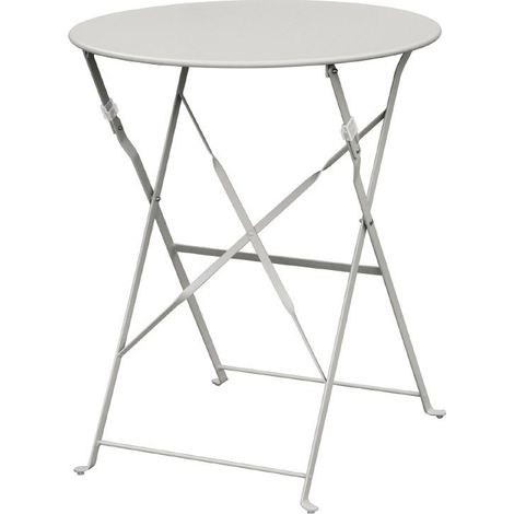 Table de Terrasse en Acier Gris 700 mm - Bolero