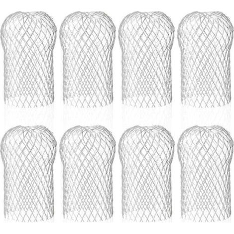 Lot de 8 Crapaudine de Gouttière en , Filtres de Gouttière Flexible et Durable pour Maison Avant-toit Tuyau de Descente contre les Feuilles