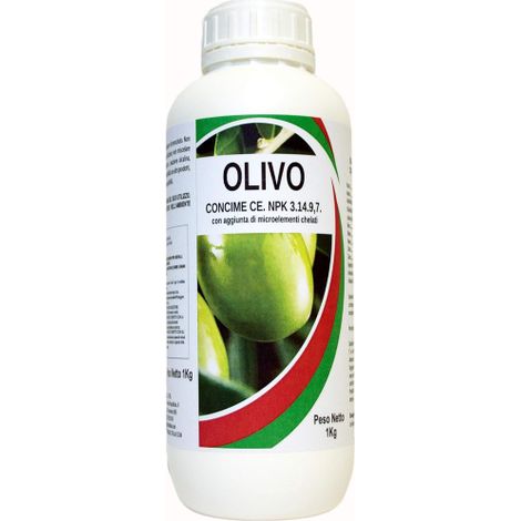 Bio ALT OLIVO Concime fogliare NPK 3.14.9,7 con Boro favorisce allegagione 1 LT 1 LT