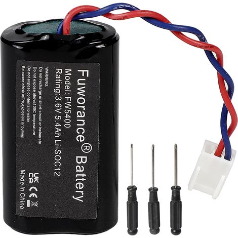 3.6V 5.4Ah Li-SOCl2 Batterie pour BATLi05 D8904 Pile Alarme Batterie  Lithium avec Tournevis (1/5)
