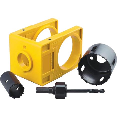 Kit d'installation de serrure de porte, kit d'installation de porte Ensemble de scie cloche pour bouton de Kit de perceuse de, outils manuels, outils de avec (1/5)