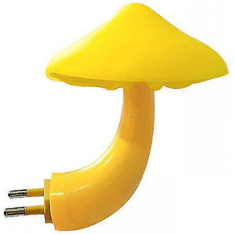 BEBUSINGOTO 2x LED Pilz Nachtlicht Wandleuchte EU Stecker Warmweiß Lichtsteuerung (1/5)
