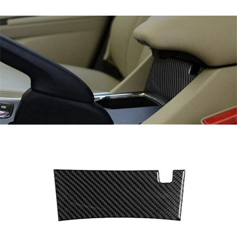 1 color: Carbon fiber Material: ABS Car center console armrest cover suitable for Honda. (1/4)