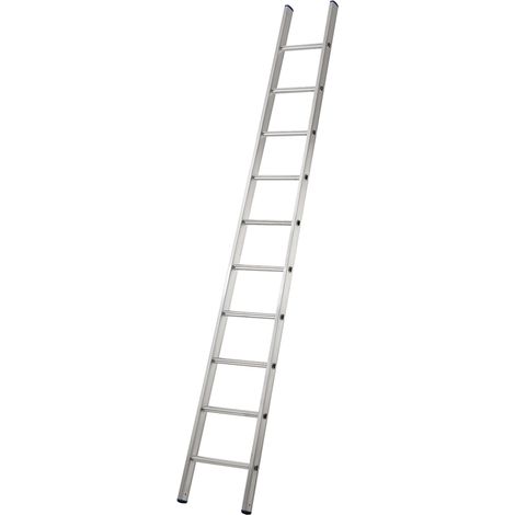 Echelle aluminium e'vase'e a' un e'le'ment 8 marches h 222 cm de large barreaux 50 mm antide'rapant