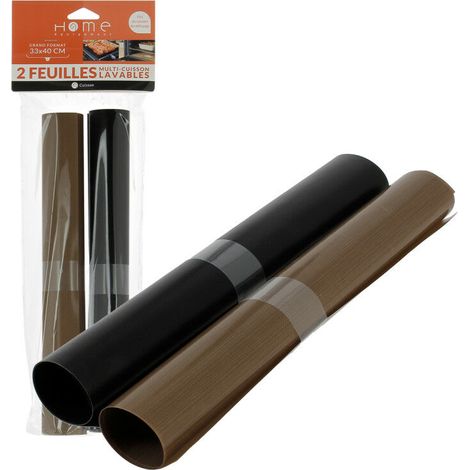 Lot de 2 feuilles de cuisson réutilisables pour Barbecue et Four COOK PROTECT 80161 pour Barbecue (1/2)