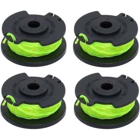 Pair Bobine de remplacement pour brosse Ryobi RAC142 36V, accessoire pour tondeuse, bobine de remplacement pour tondeuse, pour brosses radio RLT36B33 et RY36LT33A 0 (4 bobines)