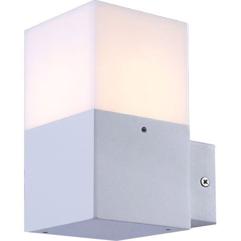 Applique a muro per esterno lampada da parete in alluminio attacco E27 per facciata terrazzo balcone IP44 (1/5)