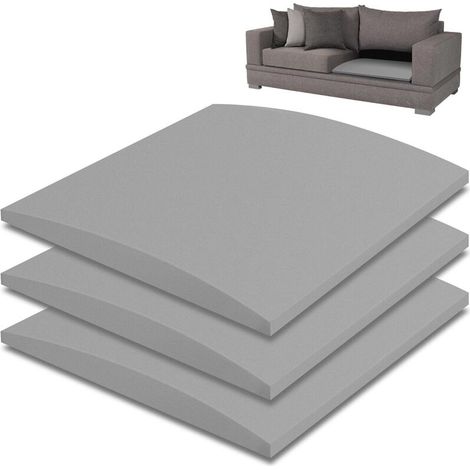 3 supports de coussin en mousse haute densité pour réparer les affaissements de canapé, salon, canapé deux places 50 x 50 cm