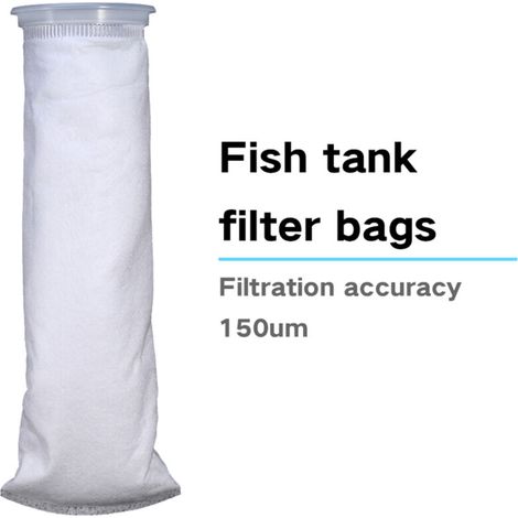 Chaussette Filtre Aquarium 150 µm en Polypropylène et Fibre de Polyester – Réutilisable, Anneau Rigide Inclus (1/4)