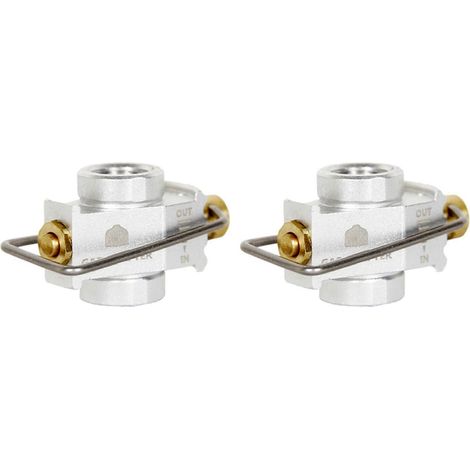 2X camping gaz économiseur Plus gaz Converter Shifter recharge plat réservoir conversion adaptateur camping gaz (1/5)