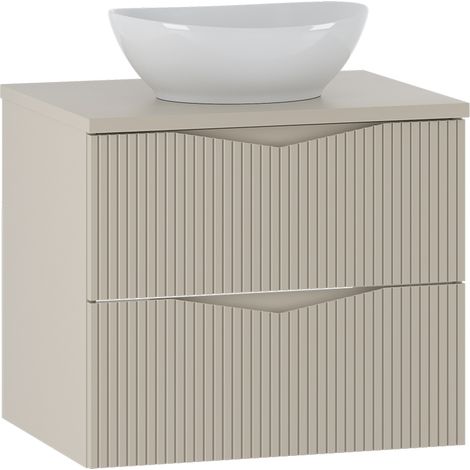 Waschtisch 60.6cm Tao mit 2 Schubladen, Kaschmir