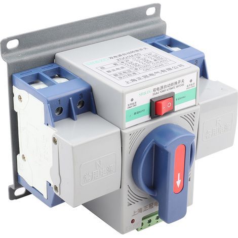 Easy Installation Dual Power Automatic Transfer Switch, Energy Saving for Home and Office Buildings (1/5)