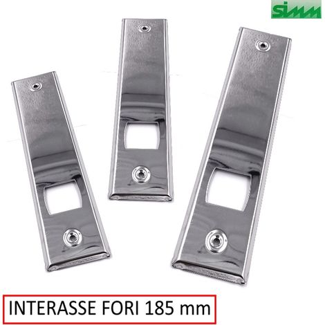PLACCA INOX X AVVOLGITORI INTERNI INTERASSE FORI 185 MM (1/2)
