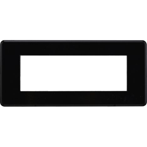 ETTROIT AN87602 Slim Thin Plate 6P Moon Series, schwarze Farbe, kompatibel mit Bticino Axolute Air
