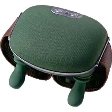 Masajeador de cuello con función de calor e intensidad ajustable, color verde oliva. (1/2)
