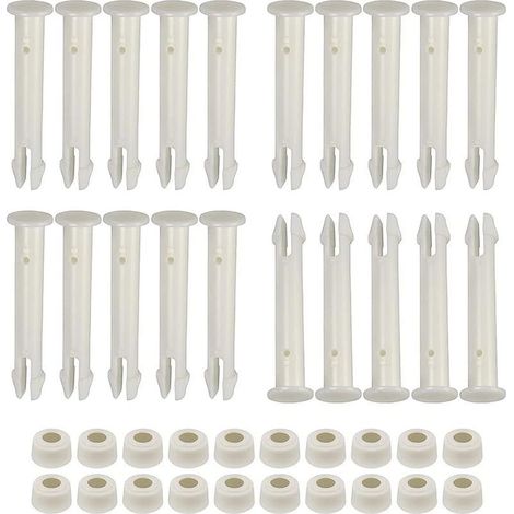 Lot de 20 goupilles de Joint de Piscine en Plastique et Joints en Caoutchouc pour piscines Hors Sol Intex de 33 à 61 cm Cadre métallique Rond et rectangulaire (1/5)