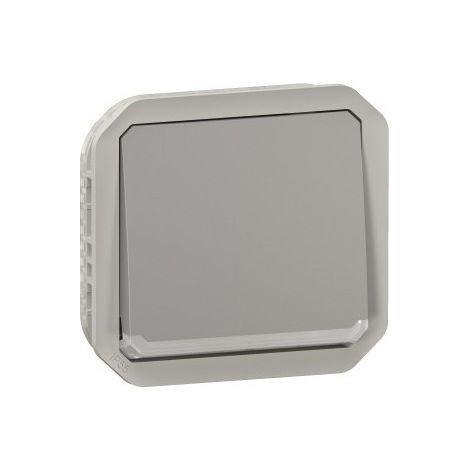 Legrand 069533L Pulsador con indicador luminoso Plexo 10 A, modular - Gris