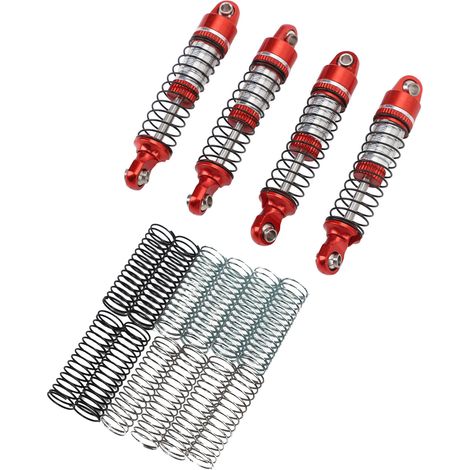 Amortisseurs de voiture RC haute performance et haute résistance, avant et arrière, avec ressorts pour voiture RC (1/5)
