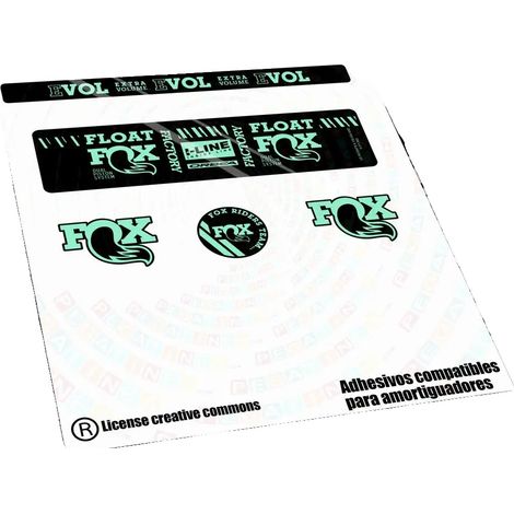 Pegatinas, vinilo de alta calidad, diseños personalizables, color menta. (1/2)