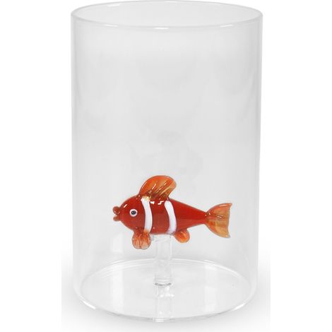 Bicchiere in vetro borosilicato D 8 x 11 cm Trasparente WD LIFESYLE