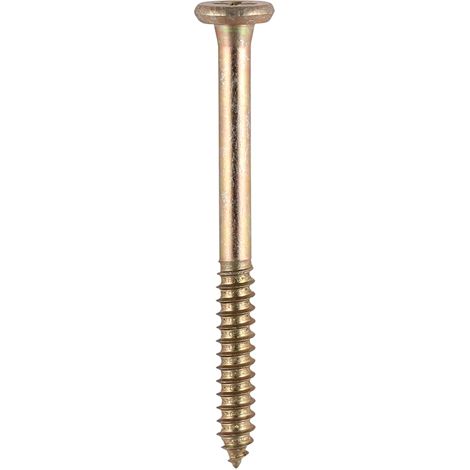 TIMCO Element Screws Shallow Pan Countersunk PH Self-Tapping Thread AB Point Yellow - 4.8 x 65 (1/2)