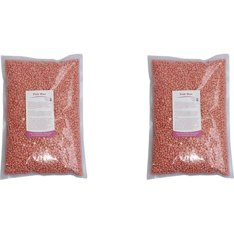 2X 500 G de Grains de Cire à Épiler pour L'Épilation de Tout le Corps, Film Chaud, Perles de Cire Épilatoire Dure pour Machine à Chauffer la Cire, Style 6 (1/3)