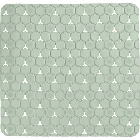 Tappeto bagno antiscivolo verde 54x54 cm Maia (1/5)