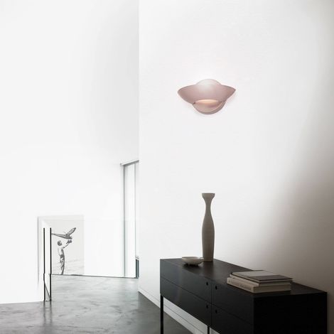Lampada da Parete Tresivio, Materiale Struttura in Vetro, Grigio