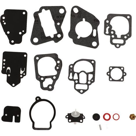 Kit di riparazione carburatore per motori fuoribordo 1395-97611, in metallo e gomma, per motori bicilindrici da 6 a 25 CV. (1/5)