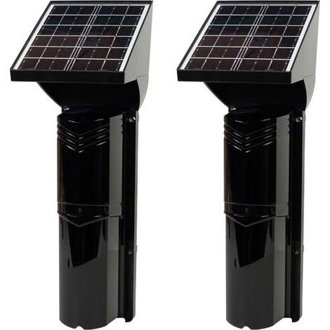 Barrière périmétrique IR PNI BP200S jusqu'à 200 m, 3 faisceaux IR, solaire, 4000 mAh, connexion sans fil, noir