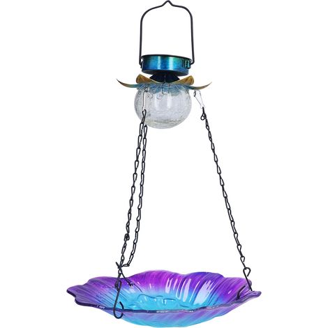 Mangeoire solaire suspendue pour oiseaux, plateau d'alimentation pour oiseaux sauvages de jardin, outil de décoration extérieure (1/5)