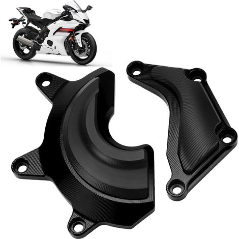 Motorgehäuseschutz und Stoßdämpferblock für YAMAHA R6 und YZF R6 2019-2021A Motorräder, schwarz. (1/5)