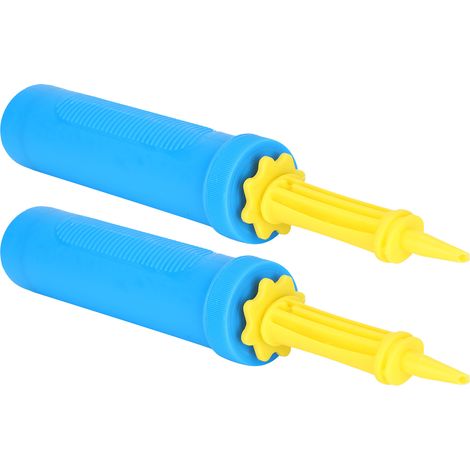 Lot de 2 pompes à air pour ballons, gonfleur manuel portable en plastique à 2 voies pour équipements de gonflage (1/5)