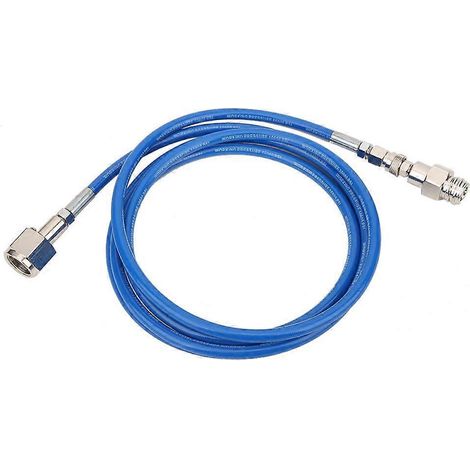 Buse haute pression CO2 2,5m/8,2ft avec adaptateur W21.8-14 DIN477 pour cylindre SodaStream, kit flexible robuste pour recharge gaz, tuyau compatible sodastream, longueur 2,5 mètres, connecteur standa (1/5)
