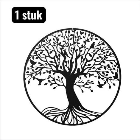 Stück Wandschild 30 cm Metall Wanddekoration Minimalistische Eisensilhouette für Wohn und Schlafzimmer Modernes Wandornament Baumkatzen Design Sc (1/5)