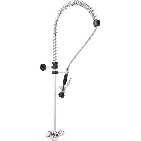 Rubinetto cucina con doccetta Rubinetto Lavello Ottone cromato Tubo 1000 mm