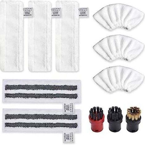 Accessoire pour Karcher Easyfix SC2 SC3 SC4 SC5 Bonnettes Microfibre Lingettes Serpillière Chiffons Brosses à Buse Ronde pour Nettoyeur Vapeur Pièces de Rechange (1/4)