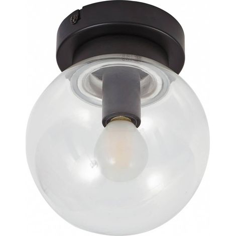 Lucande Lámpara de techo 'Badolo' en Negro Metal